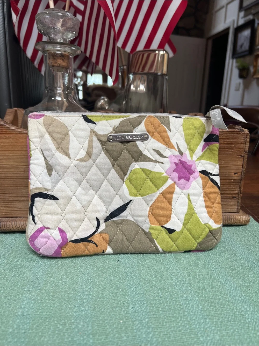 Vera Bradley Cosmetic Bag in Retired Portobello Road Pattern